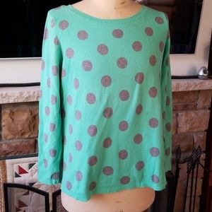 Old Navy polka dot crew neck sweater